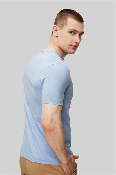 Boss Regular Fit  Bisiklet Yaka Erkek T-Shirt Mavi 492