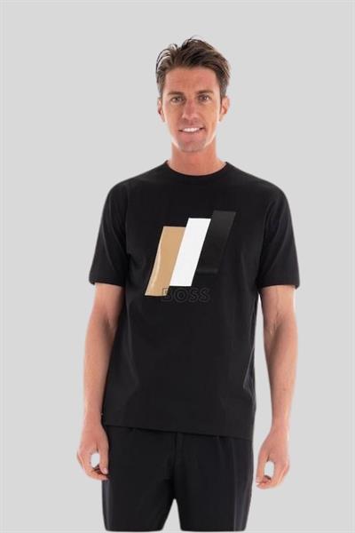 Boss Regular Fit Bisiklet Yaka Erkek T-Shirt Siyah