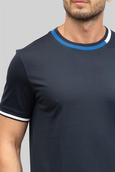 Boss Regular Fit Bisiklet Yaka Erkek T-Shirt Lacivert 404