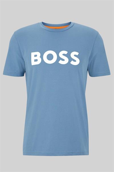 Boss Regular Fit Bisiklet Yaka Erkek T-Shirt Mavi 460