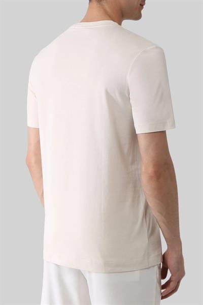 Boss Regular Fit  Bisiklet Yaka Erkek T-Shirt Krem 131