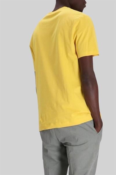 Boss Regular Fit  Bisiklet Yaka Erkek T-Shirt Sarı 733