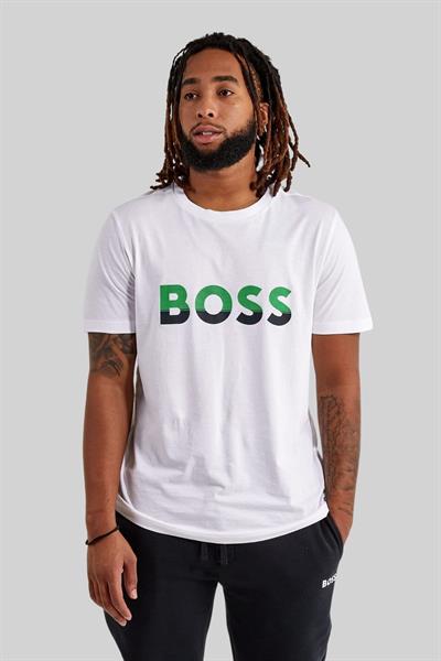 Boss Regular Fit Bisiklet Yaka Erkek T-Shirt Beyaz 100