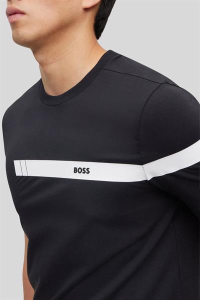 Boss Regular Fit Bisiklet Yaka Erkek T-Shirt Siyah