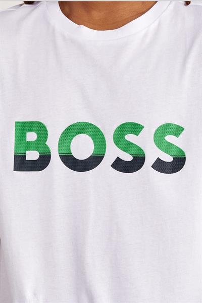 Boss Regular Fit Bisiklet Yaka Erkek T-Shirt Beyaz 100