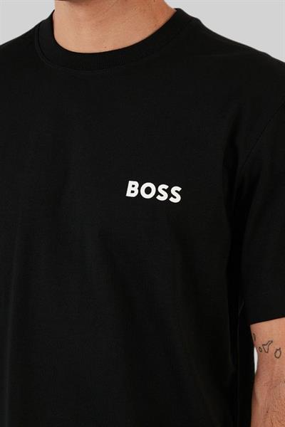 Boss Regular Fit Bisiklet Yaka Erkek T-Shirt Siyah