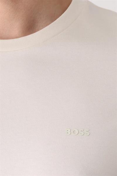 Boss Regular Fit  Bisiklet Yaka Erkek T-Shirt Krem 131
