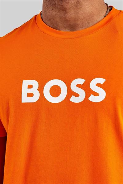 Boss Regular Fit Bisiklet Yaka Erkek T-Shirt Turuncu 829