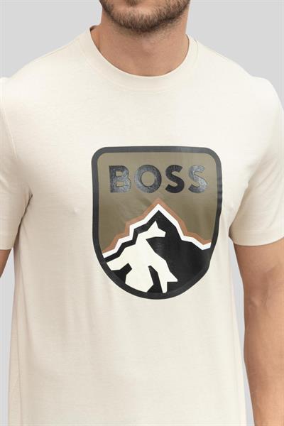 Boss Regular Fit Bisiklet Yaka Erkek T-Shirt Beyaz 100