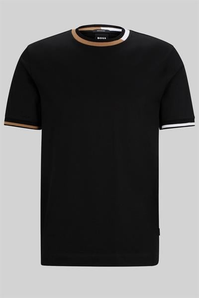 Boss Regular Fit Bisiklet Yaka Erkek T-Shirt Siyah