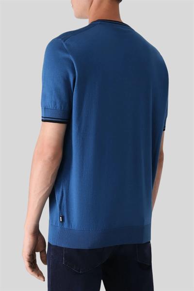 Boss Regular Fit Bisiklet Yaka Erkek T-Shirt Mavi 424