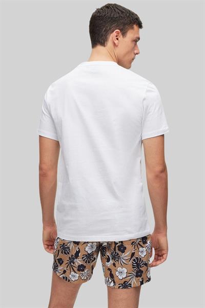Boss Regular Fit Bisiklet Yaka Erkek T-Shirt Beyaz 100