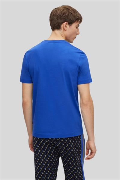 Boss Regular Fit  Bisiklet Yaka Erkek T-Shirt Mavi 433