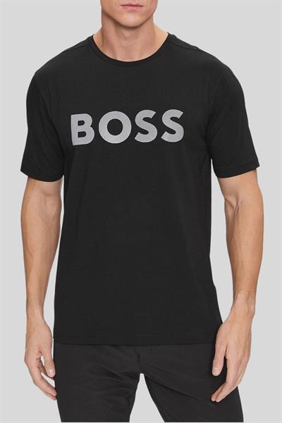 Boss Regular Fit Bisiklet Yaka Erkek T-Shirt Siyah