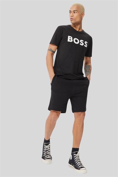 Boss Regular Fit Bisiklet Yaka Erkek T-Shirt Siyah 002
