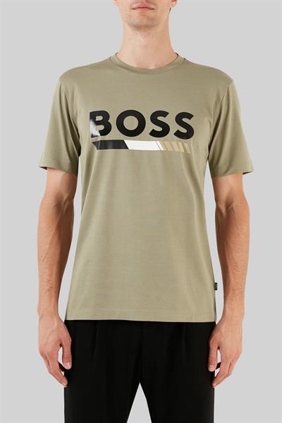 Boss Regular Fit Bisiklet Yaka Erkek T-Shirt Haki 336