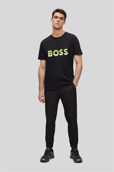 Boss Regular Fit Bisiklet Yaka Erkek T-Shirt Siyah 002