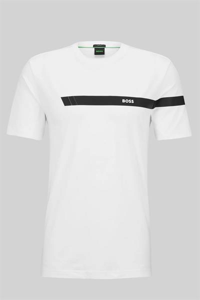 Boss Regular Fit Bisiklet Yaka Erkek T-Shirt Beyaz 100