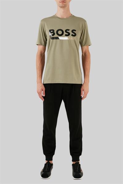 Boss Regular Fit Bisiklet Yaka Erkek T-Shirt Haki 336