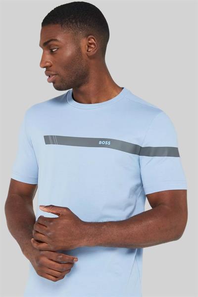 Boss Regular Fit Bisiklet Yaka Erkek T-Shirt Mavi 490