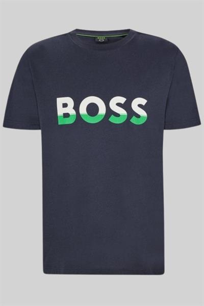 Boss Regular Fit Bisiklet Yaka Erkek T-Shirt Mavi 402