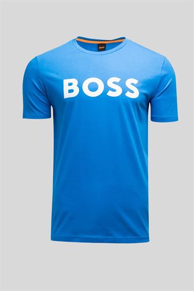 Boss Regular Fit Bisiklet Yaka Erkek T-Shirt Mavi 465