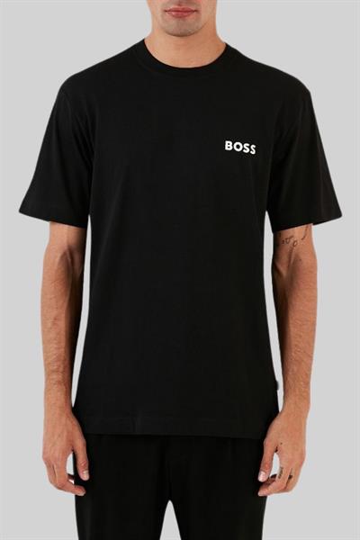 Boss Regular Fit Bisiklet Yaka Erkek T-Shirt Siyah