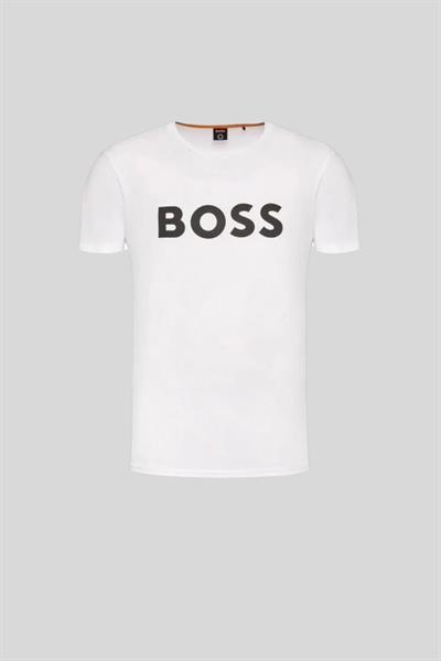 Boss Regular Fit Bisiklet Yaka Erkek T-Shirt Beyaz 102