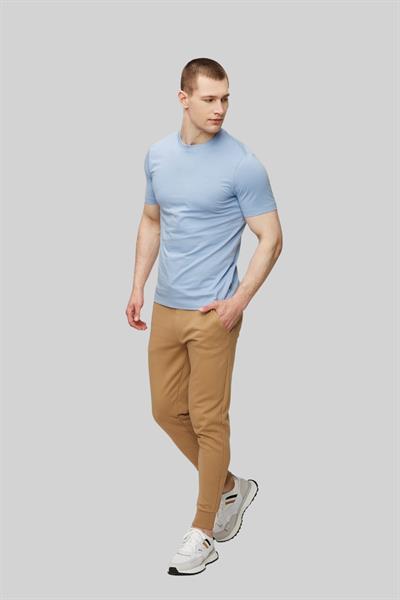 Boss Regular Fit  Bisiklet Yaka Erkek T-Shirt Mavi 492