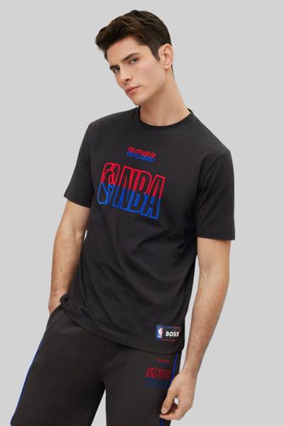 Boss Regular Fit Bisiklet Yaka Erkek T-Shirt Siyah
