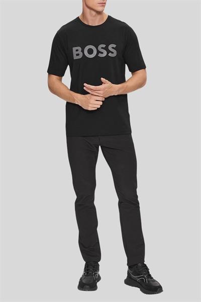Boss Regular Fit Bisiklet Yaka Erkek T-Shirt Siyah