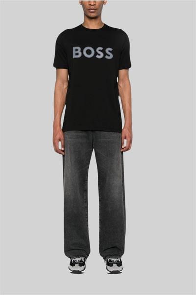 Boss Regular Fit Bisiklet Yaka Erkek T-Shirt Siyah
