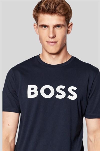 Boss Regular Fit Bisiklet Yaka Erkek T-Shirt Lacivert 405