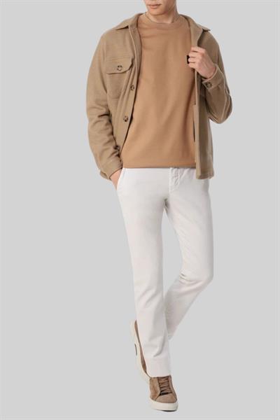 Boss Regular Fit Bisiklet Yaka Erkek T-Shirt Bej 260