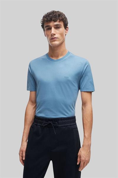 Boss Regular Fit  Bisiklet Yaka Erkek T-Shirt Mavi 459