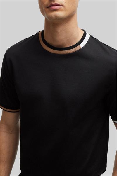 Boss Regular Fit Bisiklet Yaka Erkek T-Shirt Siyah