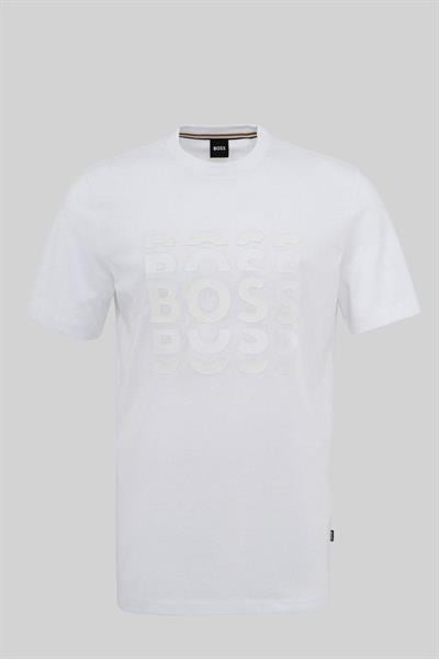 Boss Regular Fit Bisiklet Yaka Erkek T-Shirt Beyaz 100