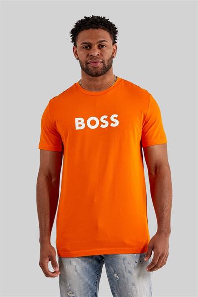 Boss Regular Fit Bisiklet Yaka Erkek T-Shirt Turuncu 829