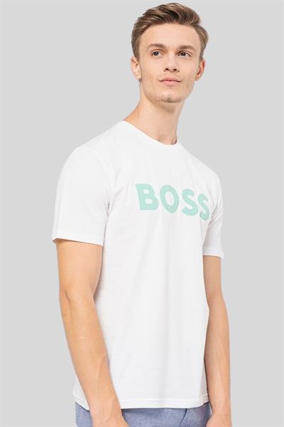 Boss Regular Fit Bisiklet Yaka Erkek T-Shirt Beyaz 101