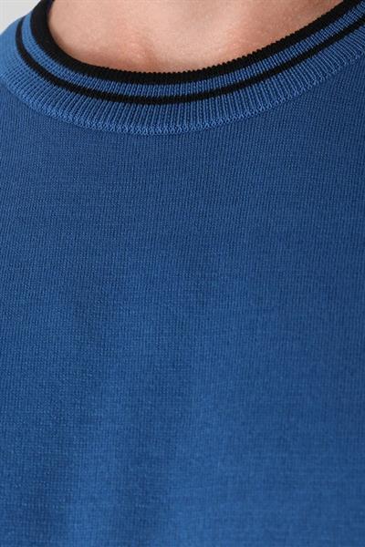 Boss Regular Fit Bisiklet Yaka Erkek T-Shirt Mavi 424