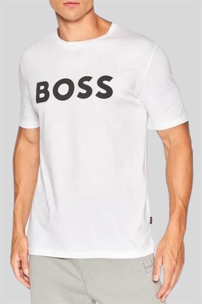 Boss Regular Fit Bisiklet Yaka Erkek T-Shirt Beyaz 102
