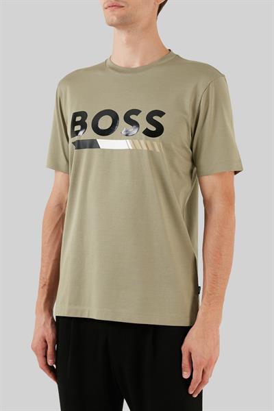 Boss Regular Fit Bisiklet Yaka Erkek T-Shirt Haki 336