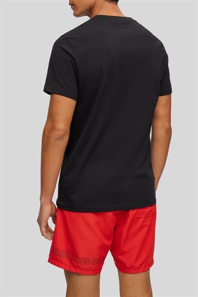 Boss Regular Fit Bisiklet Yaka Erkek T-Shirt Siyah
