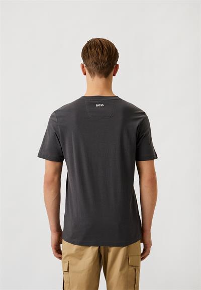 Boss Regular Fit Bisiklet Yaka Erkek T-Shirt Gri 027