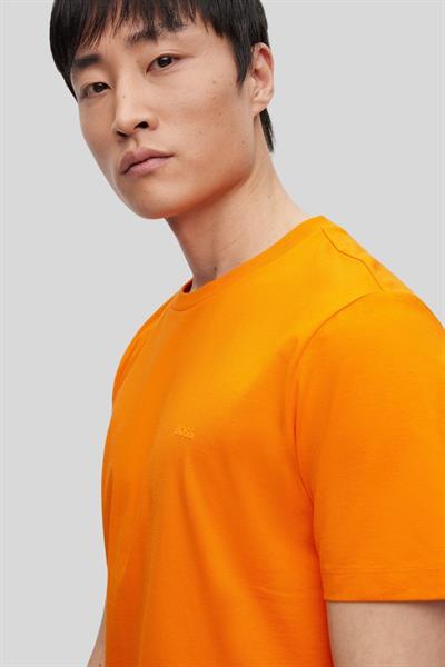 Boss Regular Fit  Bisiklet Yaka Erkek T-Shirt Turuncu 829
