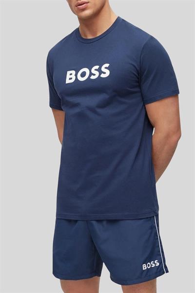 Boss Regular Fit Bisiklet Yaka Erkek T-Shirt Lacivert 413