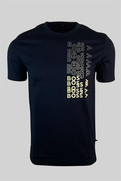 Boss Regular Fit Bisiklet Yaka Erkek T-Shirt Lacivert 404