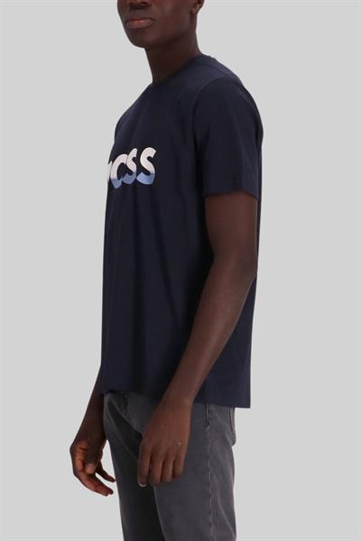 Boss Regular Fit Bisiklet Yaka Erkek T-Shirt Mavi 401