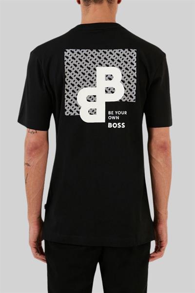 Boss Regular Fit Bisiklet Yaka Erkek T-Shirt Siyah