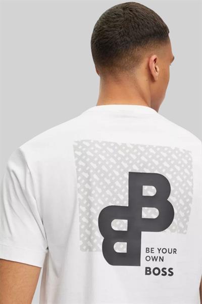 Boss Regular Fit Bisiklet Yaka Erkek T-Shirt Beyaz 100